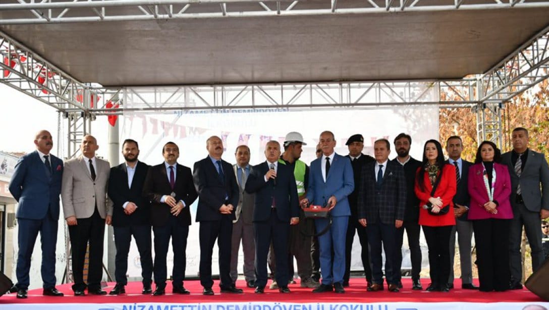 Nizamettin Demirdöven İlkokulu Temel Atma Töreni Düzenlendi