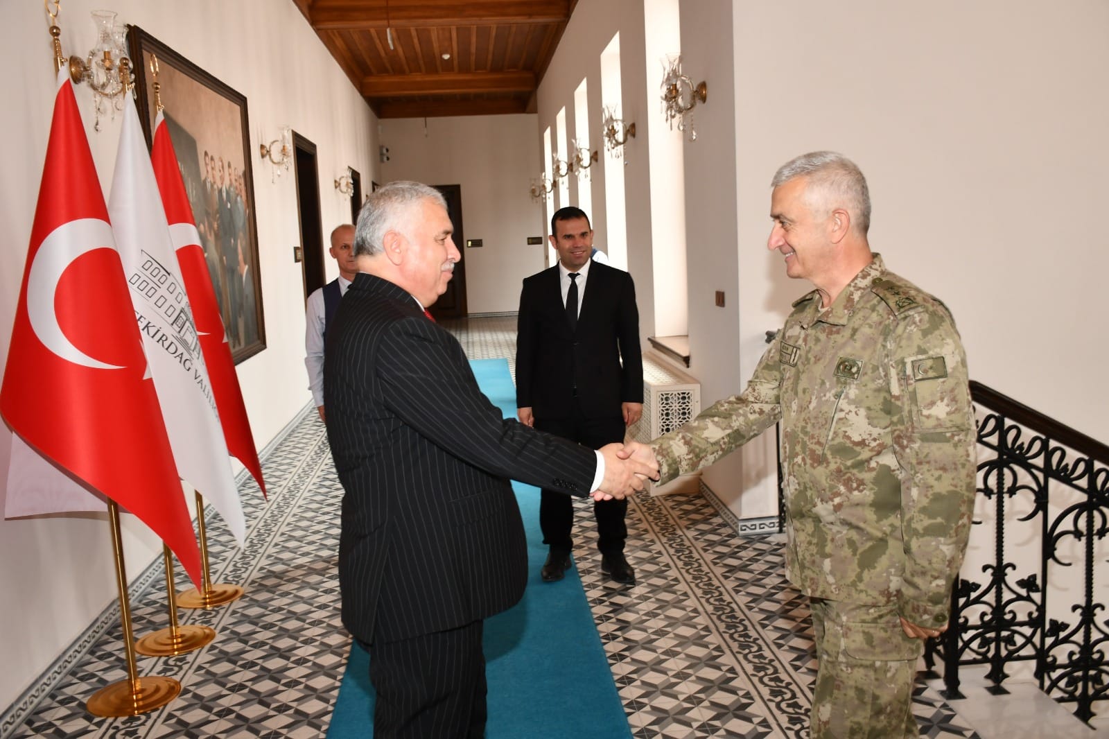 5. Kolordu Komutanı Tümgeneral Tevfik Algan Vali Aziz Yıldırım’ı Ziyaret Etti
