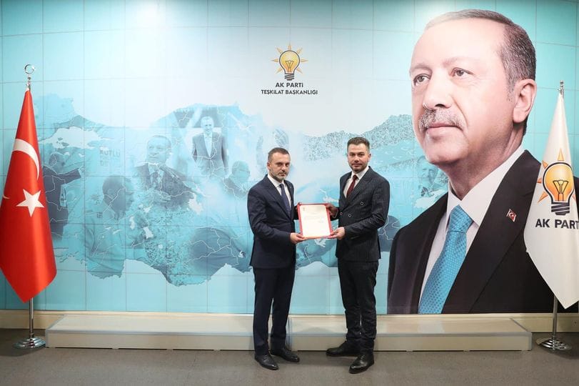 ERTAN İNANÇ AK PARTİ SARAY İLÇE BAŞKANLIĞINA ATANDI