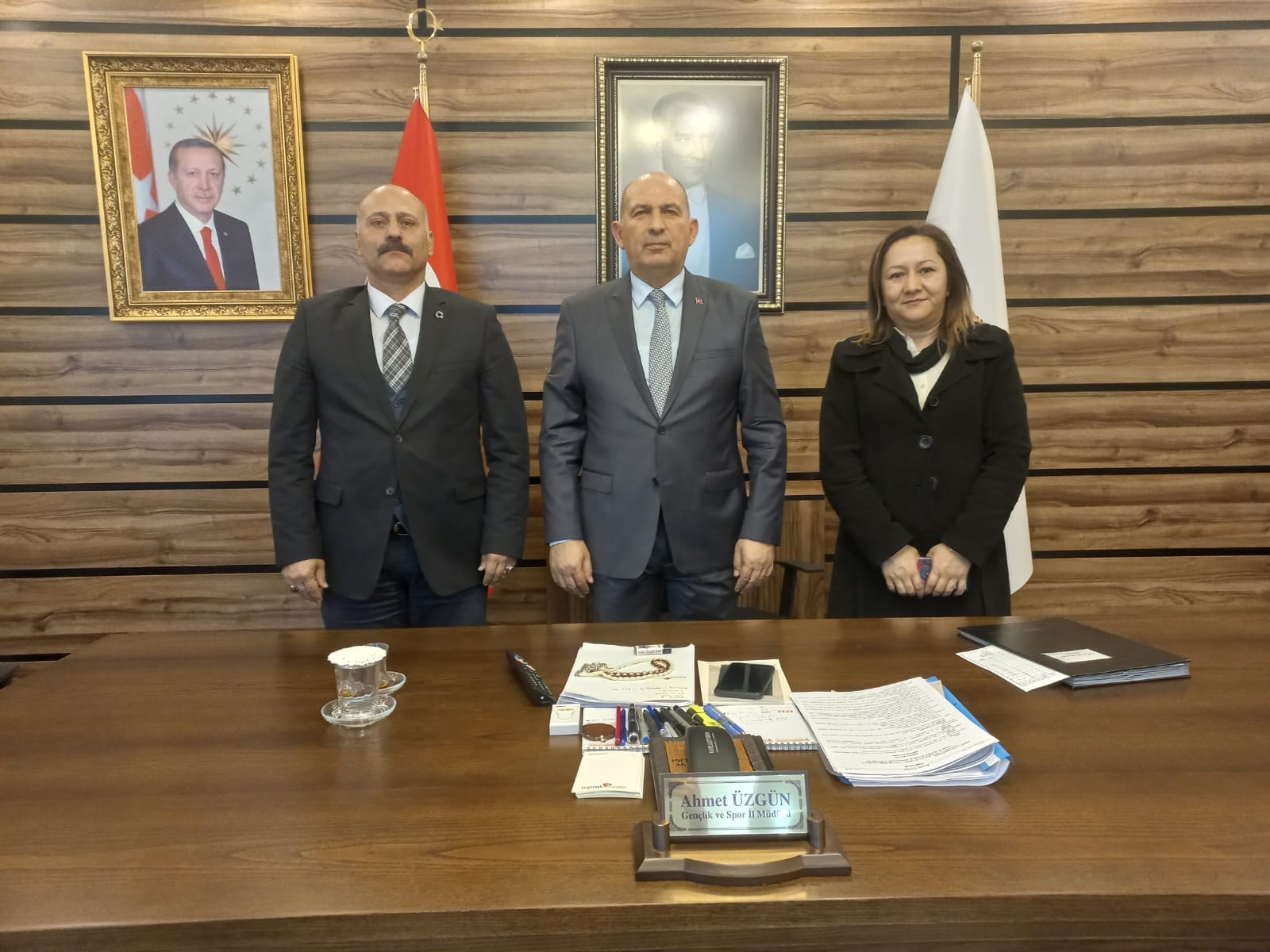 TEKİRDAĞ GENÇLİK VE SPOR İL MÜDÜRÜNÜ ZİYARET ETTİ