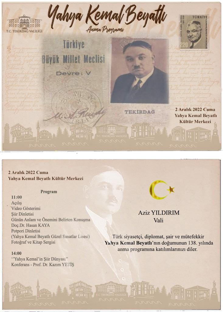 YAHYA KEMAL BEYATLI ANMA PROGRAMI