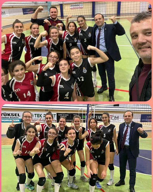 Ebru Nayim Fen Lisesi Kız Voleybol Takımı , Rakibi Aden Kolejini 2-0 Yenerek Yarı Finale Kaldı