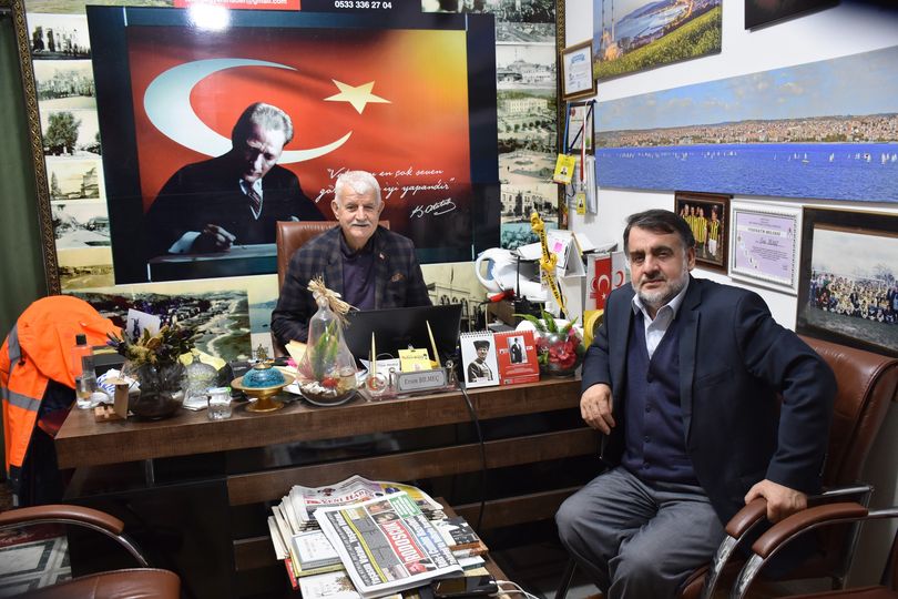Emekli Edebiyat Öğretmeni Hüseyin Sivri ziyarete geldi.