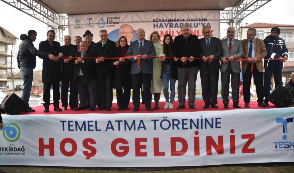 ÇERKEZMÜSELLİM VE HEDEYLİ MAHALLELERİ İÇME SUYU HATTININ TEMELİ TÖRENLE ATILDI
