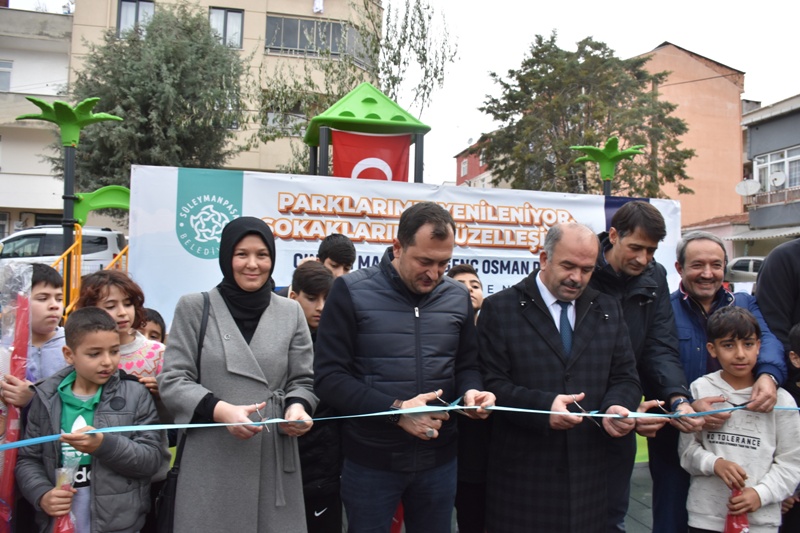 GENÇ OSMAN PARKININ AÇILIŞINI YAPILDI.