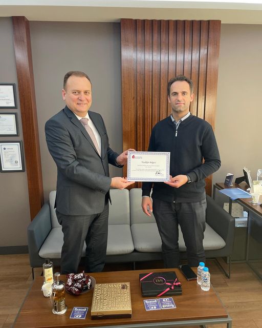 TEKİRDAĞ VDB MUSTAFA TAŞKIRAN TEŞEKKÜR BELGESİ TAKDİM ETTİ