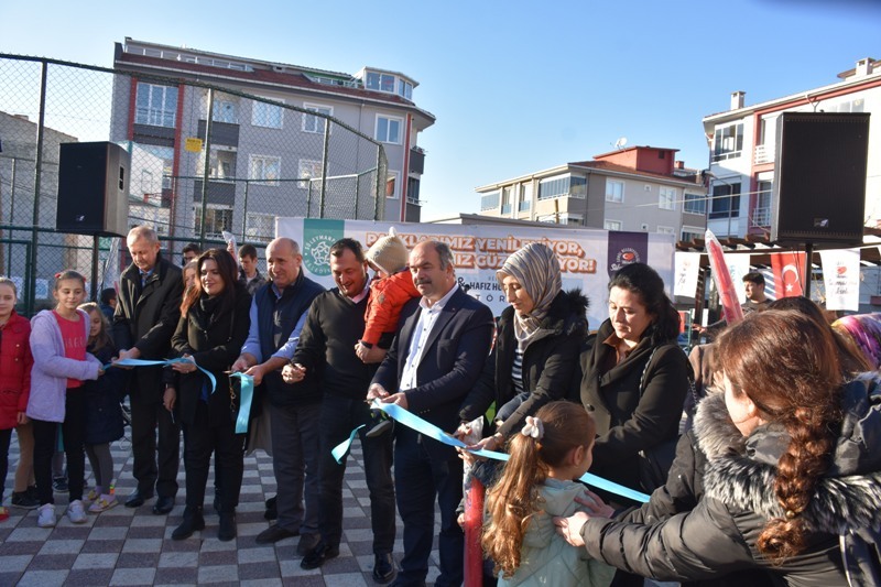 BELEDİYE BAŞKANI HAFIZ HULUSİ BEY PARKI VE ŞEHİT POLİS MEMURU FETHİ SEKİN PARKI AÇILIŞLARI YAPILDI