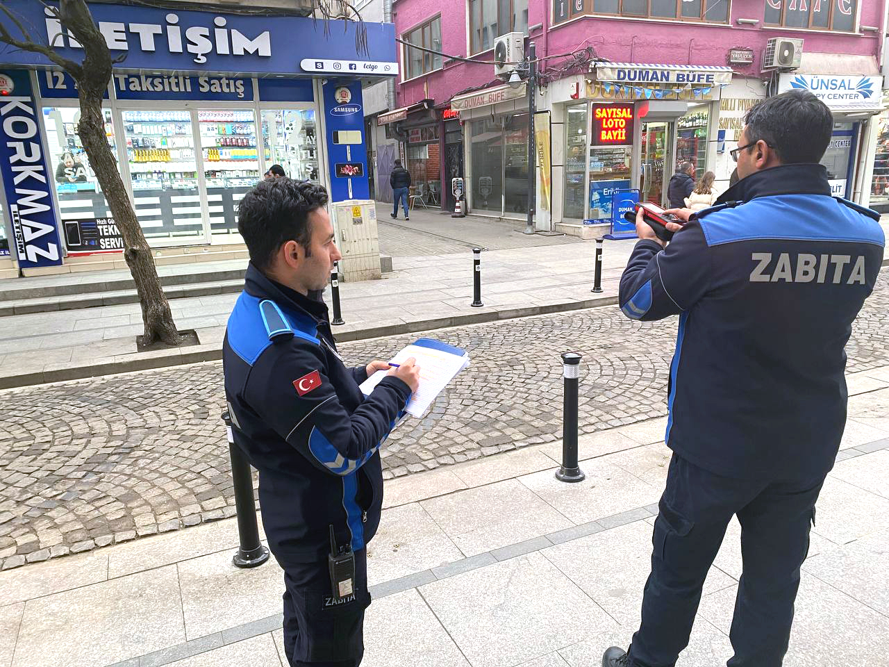 Zabıta Ekiplerinden İlan ve Reklam Vergisi Denetimi