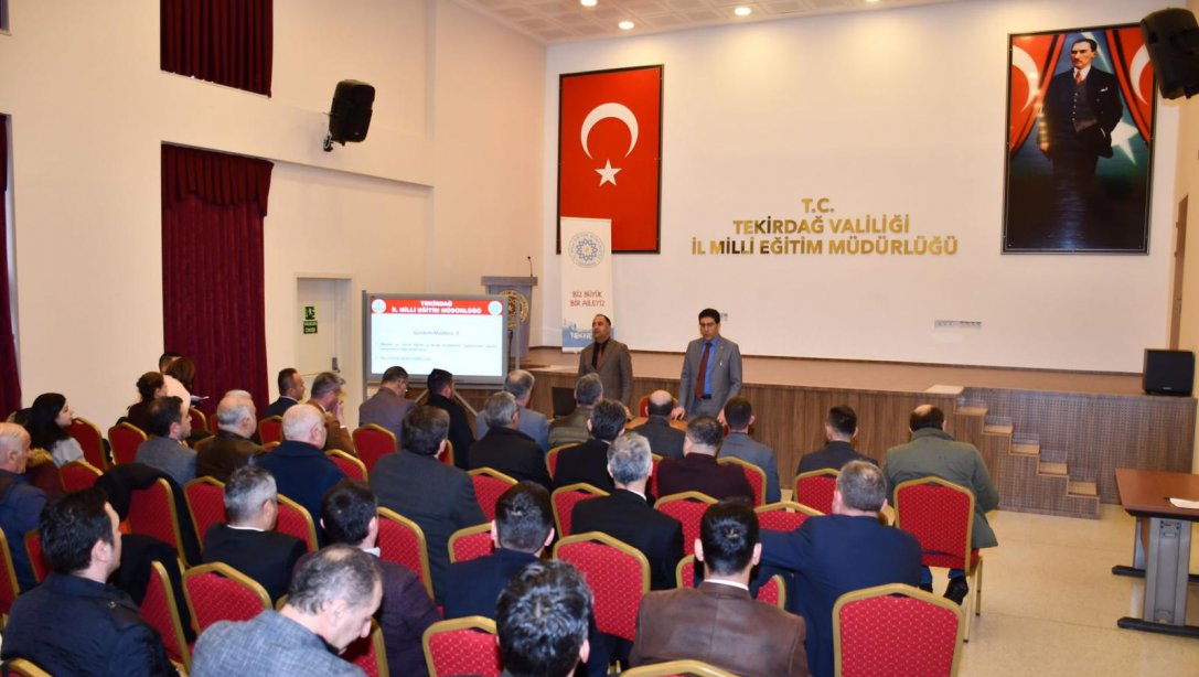 Ersan Ulusan Başkanlığında Mesleki ve Teknik Eğitim Genel Müdürlüğüne Bağlı Okul ve Kurum Müdürlerinin Katılımı ile Değerlendirme Toplantısı Yaptı