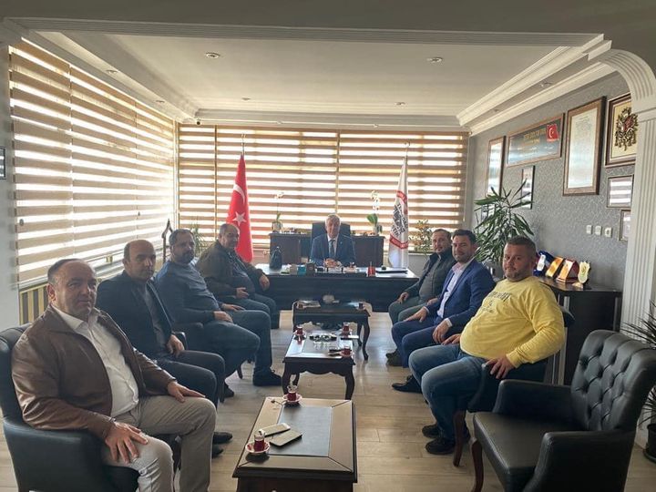 Taşıyıcılar kooperatifine hayırlı olsun ziyaretine geldiler