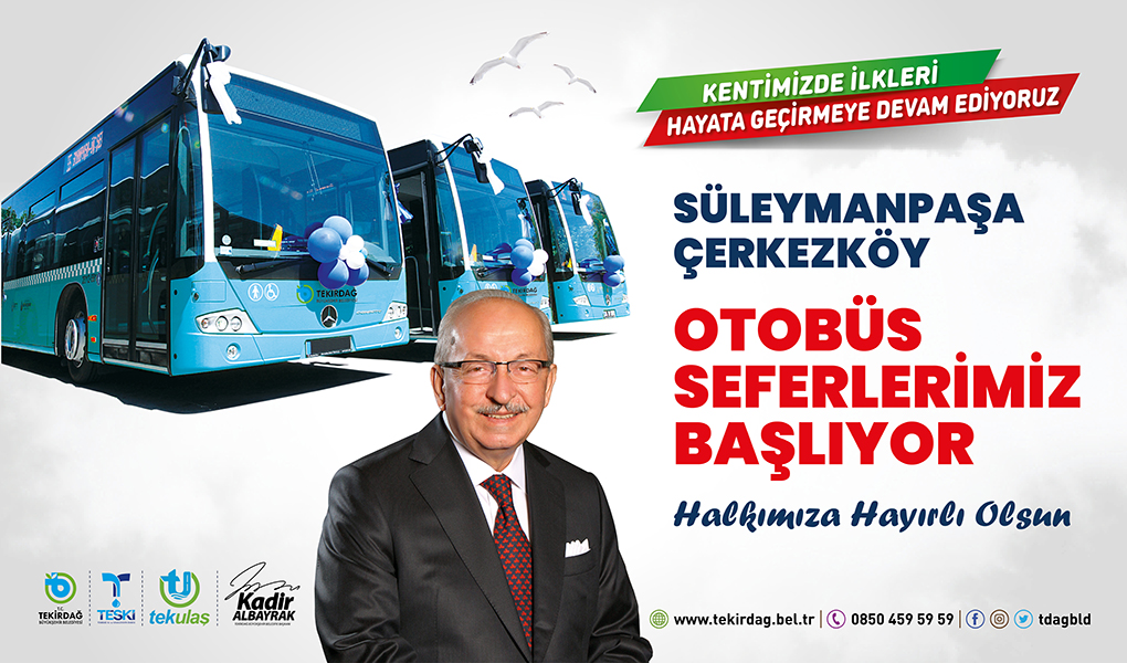 SÜLEYMANPAŞA-ÇERKEZKÖY SEFERLERİ BAŞLIYOR