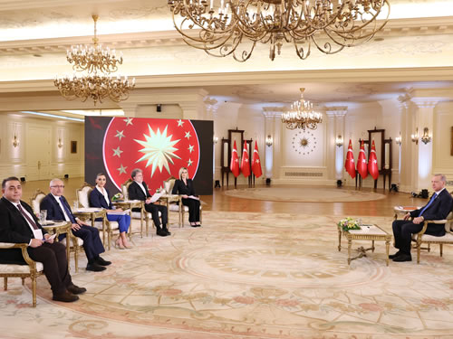 Cumhurbaşkanı Erdoğan, CNN Türk-Kanal D ortak yayınına katıldı