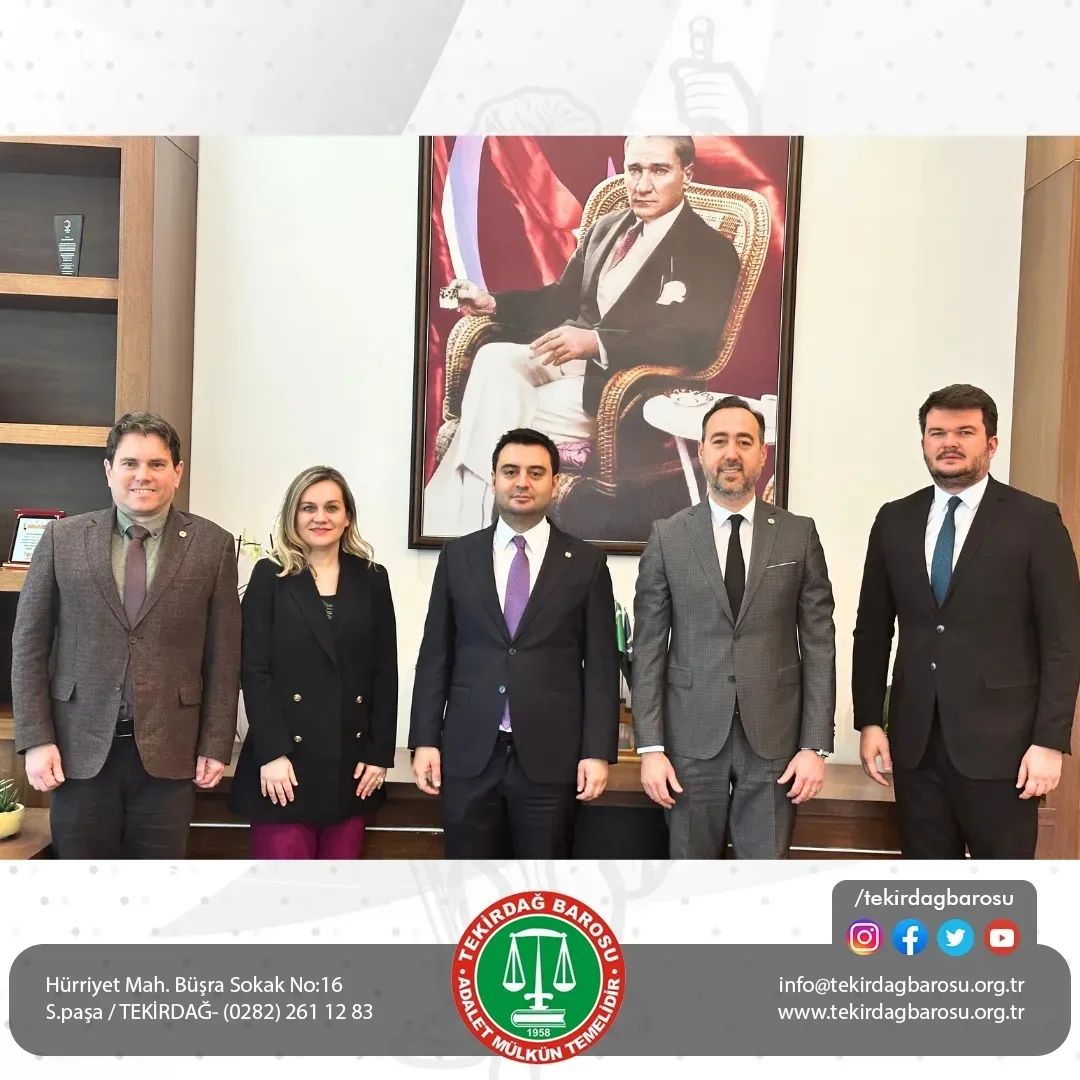 Baro Başkanı  Av. Egemen Gürcün 11 Nisan 2023 Tarihinde, Çorlu Ticaret ve Sanayi Odası Başkanı İzzet Volkan’a  Ziyaret