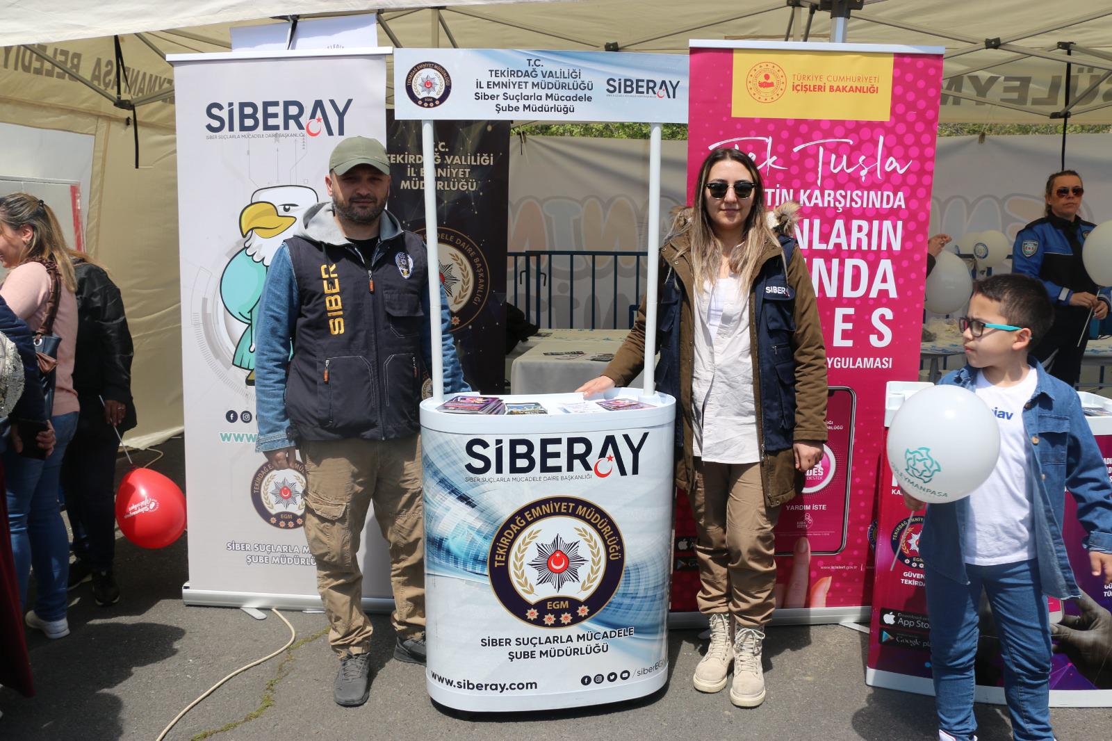 Tekirdağ İl Emniyet Müdürlüğü Siber Suçlarla Mücadele Şube Müdürlüğümüzce ‘SİBERAY’ faaliyetleri