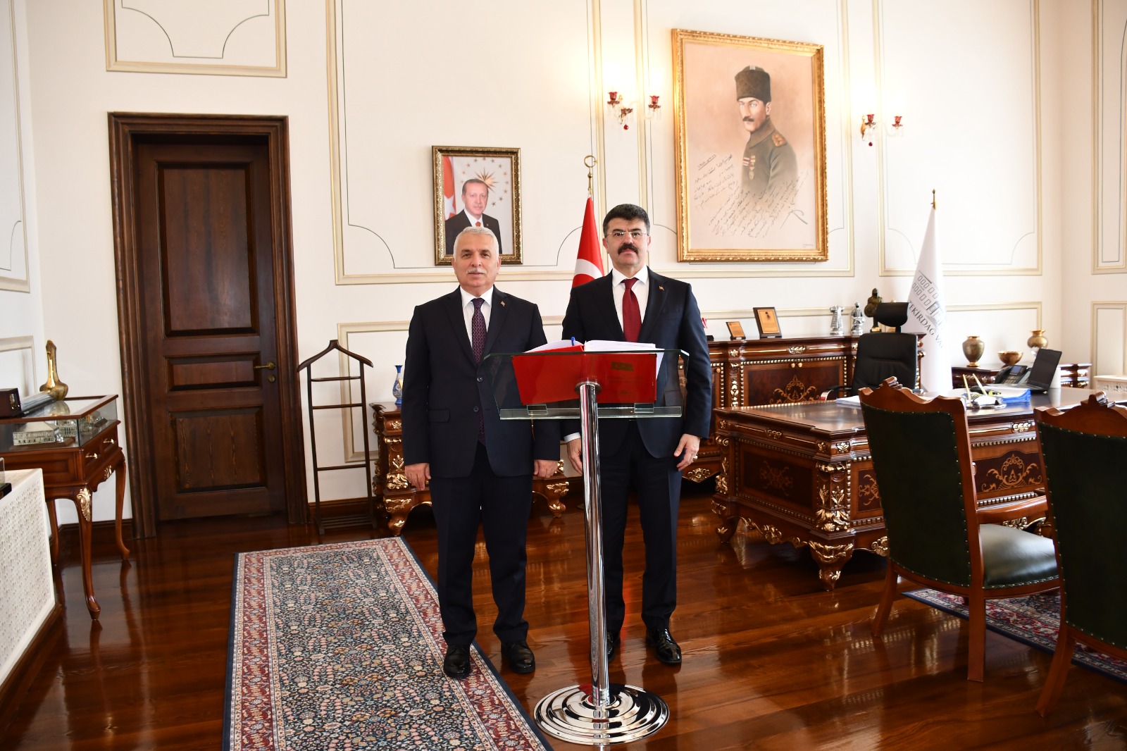 Emniyet Genel Müdür Yardımcısı Vekili Cüneyt Ünal, Vali Aziz Yıldırım’ı Ziyaret Etti