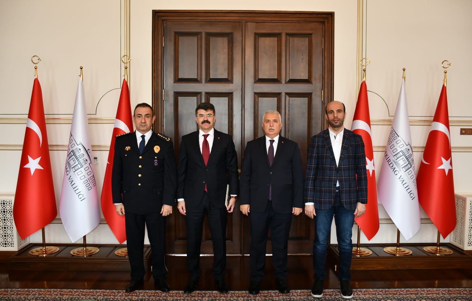 Emniyet Genel Müdür Yardımcısı Vekili Cüneyt Ünal, Vali Aziz Yıldırım’ı Ziyaret Etti