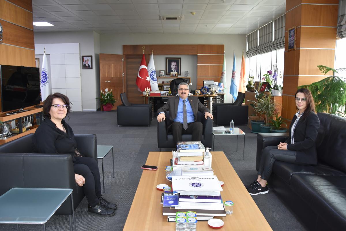 NKÜ Rektörü Prof. Dr. Mümin ŞAHİN’e nezaket ziyareti