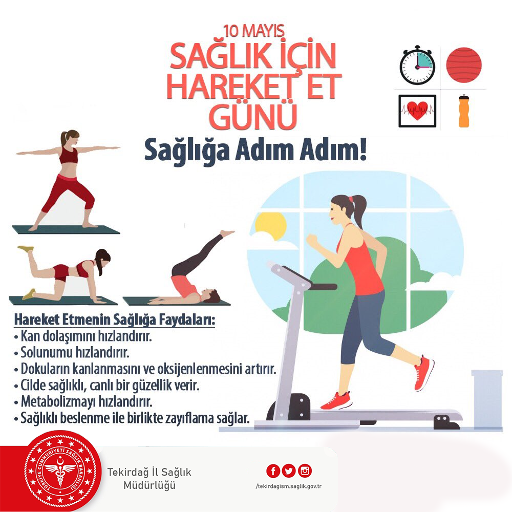10 Mayıs Sağlık İçin Hareket Günü