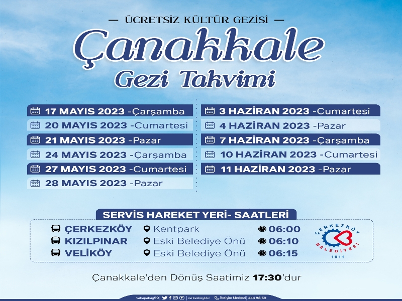 ÇANAKKALE ŞEHİTLİĞİ GEZİLERİMİZ BAŞLIYOR