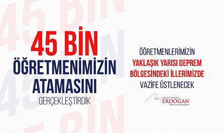 MESTAN ÖZCAN 45 BİN ÖĞRETMEN ATAMASINI DEĞERLENDİRDİ