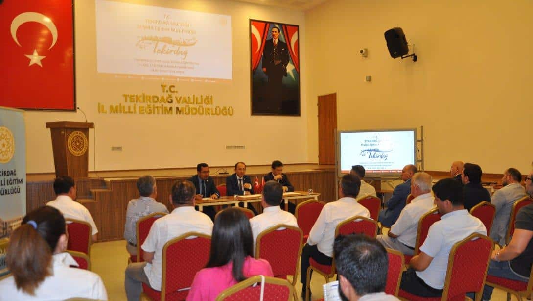 2022-2023 Eğitim Öğretim Yılı İl Milli Eğitim Danışma Komisyonu Sene Sonu Toplantısı Yapıldı