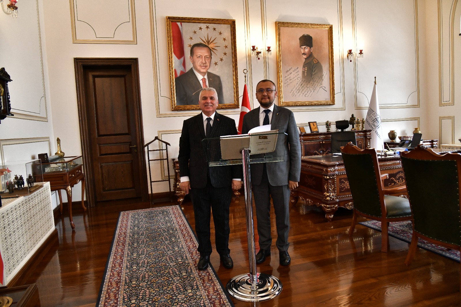 Ukrayna Ankara Büyükelçisi, Ukrayna İstanbul Başkonsolosu ve Tekirdağ Fahri Konsolosu Vali Aziz Yıldırım’ı Ziyaret Etti