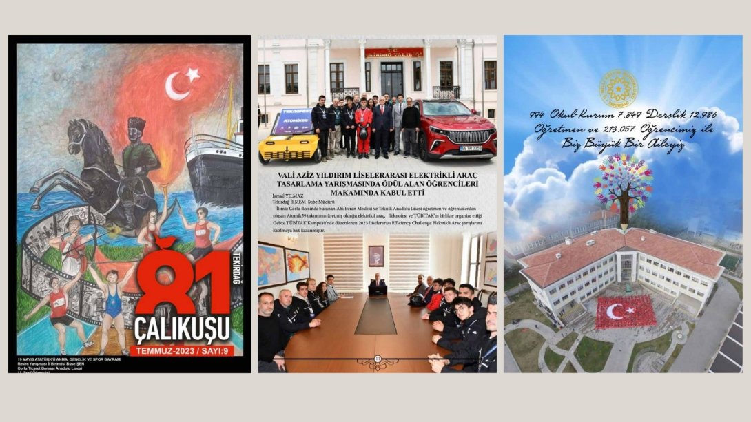 “81 Çalıkuşu Tekirdağ” Dijital Dergisi Temmuz-2023 Sayısı Yayında