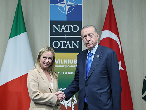 Cumhurbaşkanı Erdoğan, İtalya Başbakanı Meloni ile görüştü