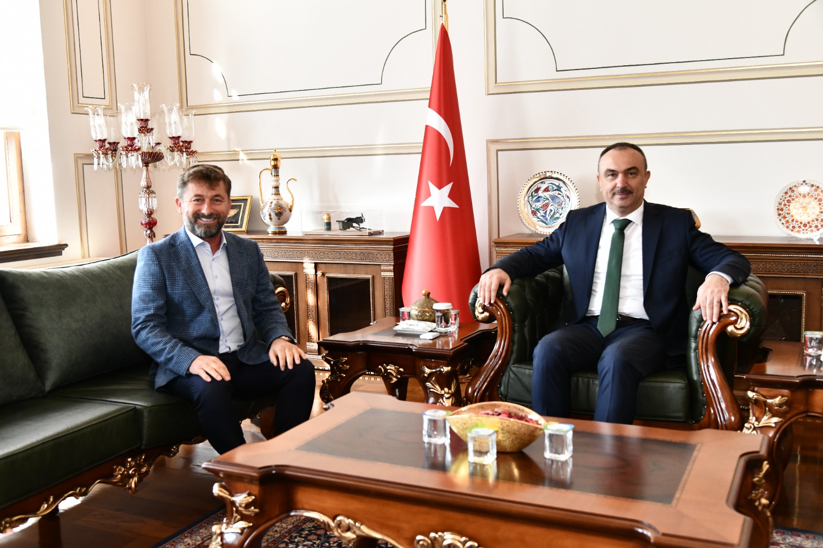 Çerkezköy Ticaret ve Sanayi Odası eski Başkanı Kozuva’dan Vali Soytürk’e Hayırlı Olsun Ziyareti