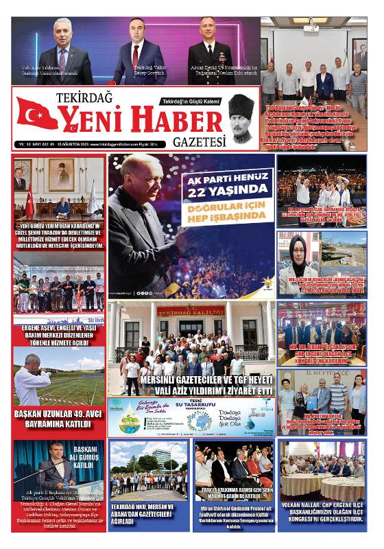 Tekirdağ Yeni Haber Gazetesi 512.Sayı Çıktı