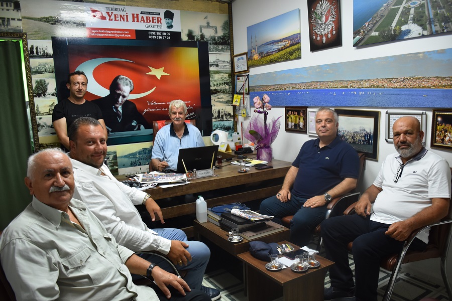 İyi Parti Tekirdağ il başkanı Gökhan Metiner ve yönetimi ziyarete geldiler.
