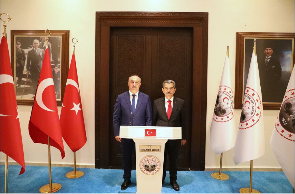 Vali Soytürk Kırklareli Valisi Ekici’ye İade-i Ziyarette Bulundu