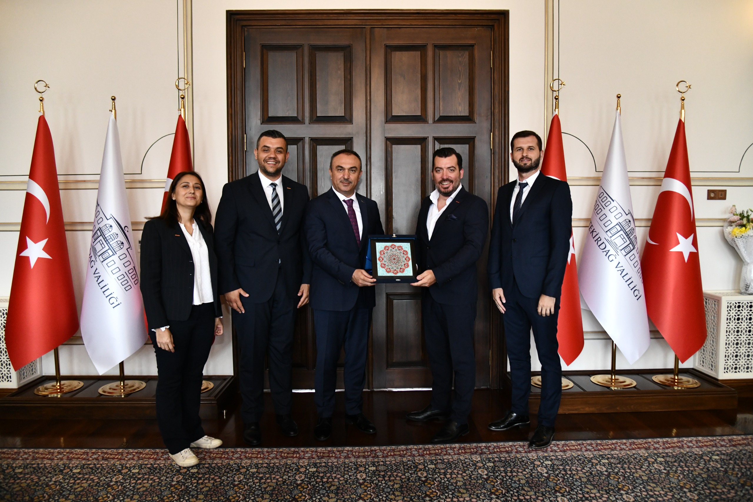 Türkiye Seyahat Acentaları Birliği Trakya Başkanı Egemen Aydın Vali Recep Soytürk’ü Ziyaret Etti