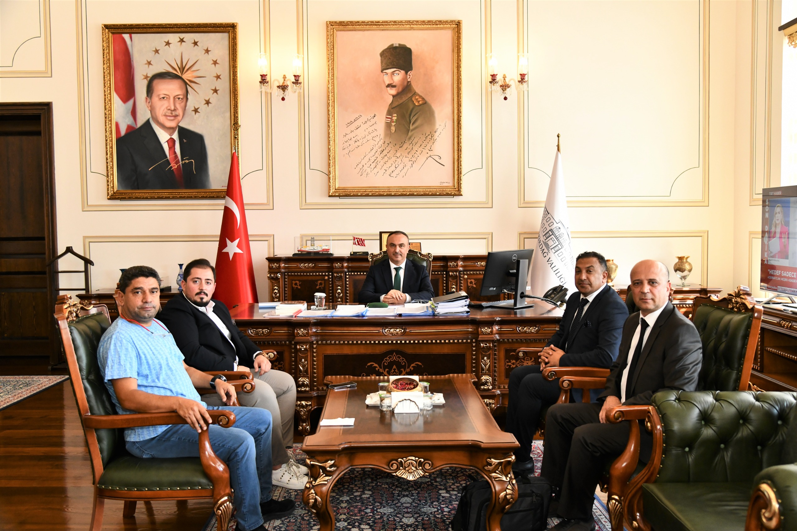 Yalıboyu Organize Sanayi Bölgesi Yönetiminden Vali Recep Soytürk’e Ziyaret