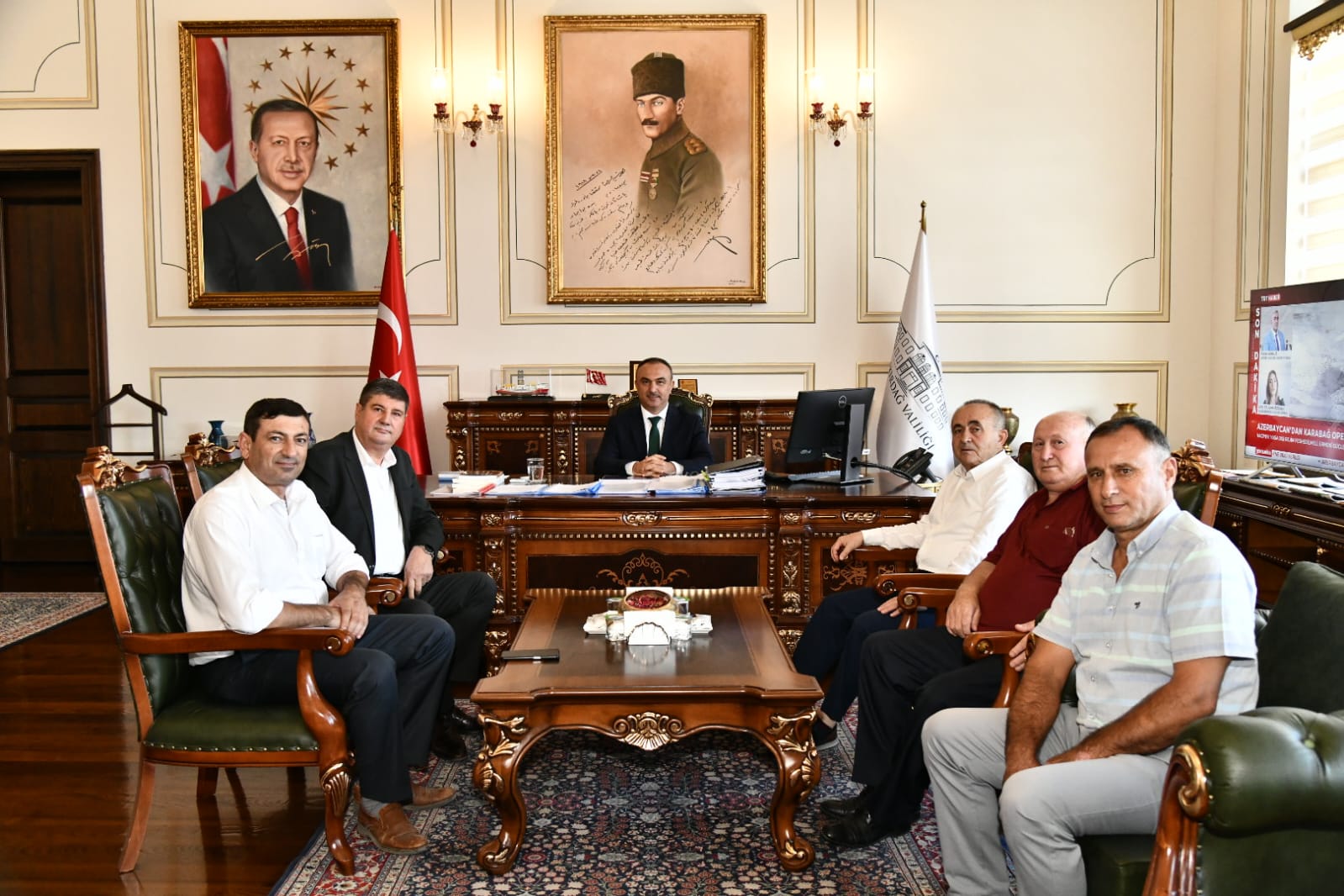 Ziraat Odası İlçe Başkanları Vali Recep Soytürk’ü Ziyaret Etti
