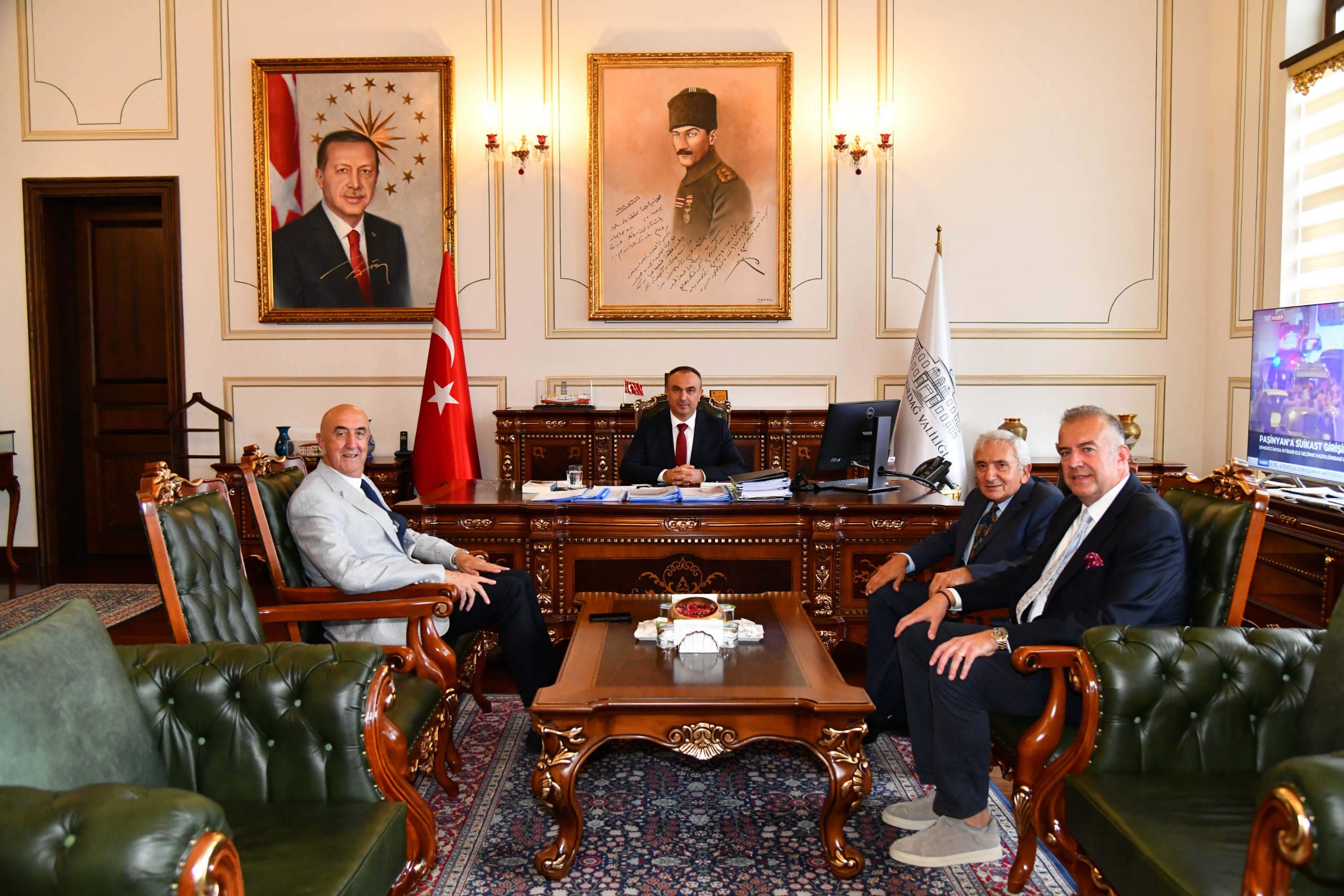 Belediye Meclisi Başkan Vekili Karaevli’den Vali Soytürk’e Ziyaret