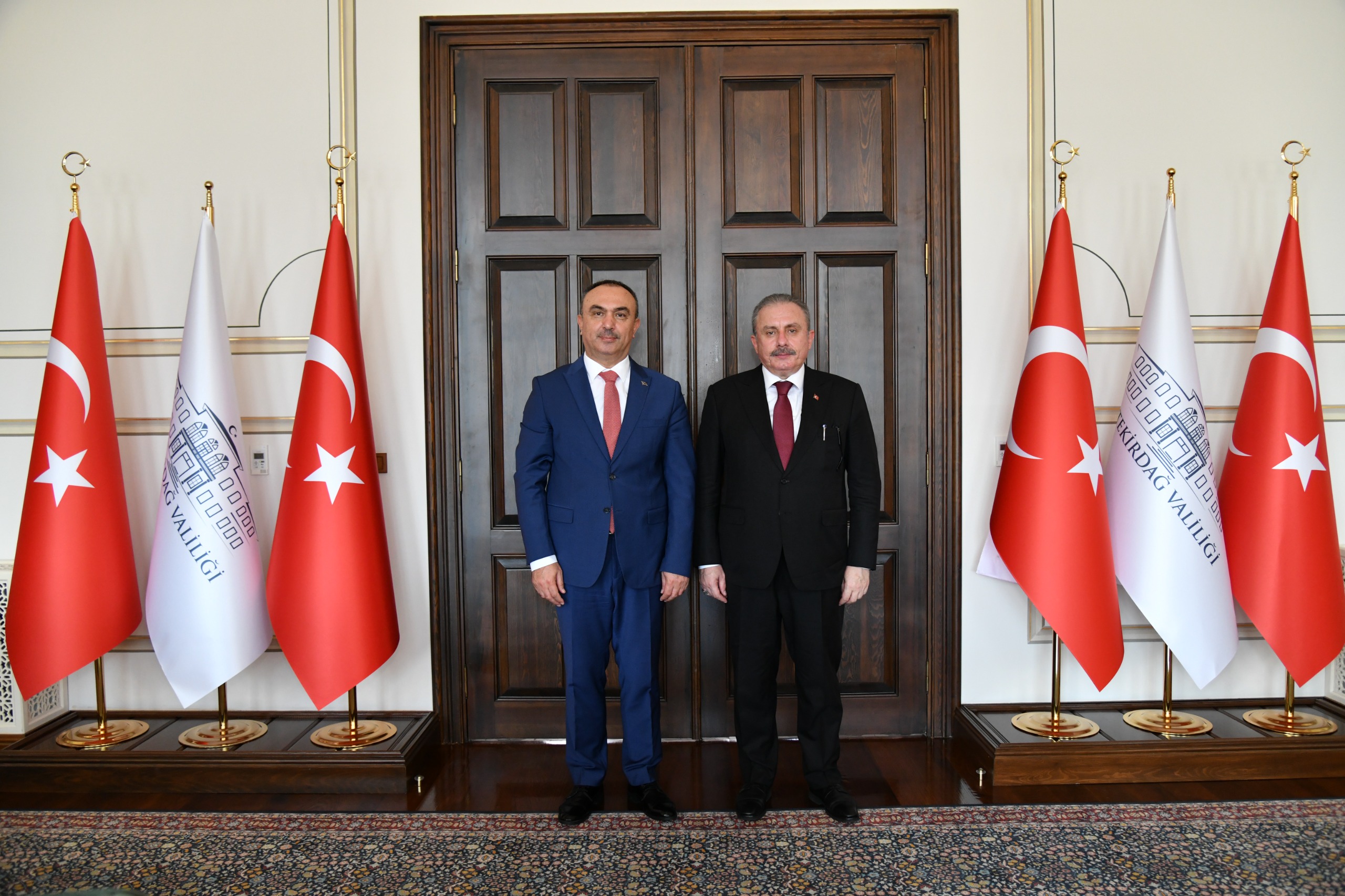 29. Dönem TBMM Başkanı Şentop ve 25. 26 ve 27. Dönem Tekirdağ Milletvekili Yel Vali Soytürk’ü Ziyaret Etti