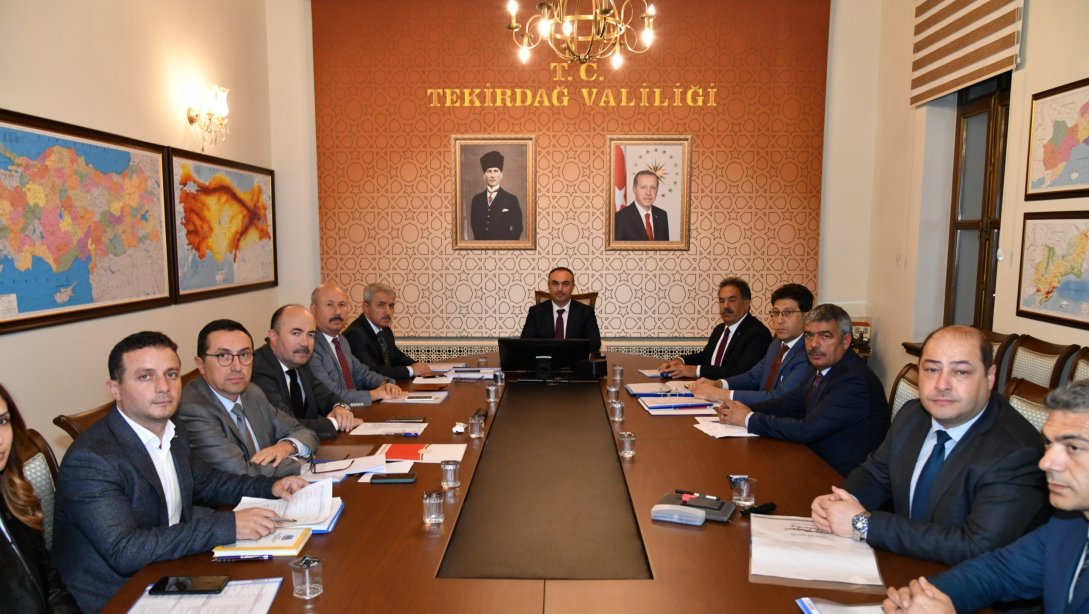 Süleymanpaşa, Muratlı ve Marmaraereğlisi İlçeleri Eğitim Yatırımları Değerlendirme Toplantısı Yapıldı