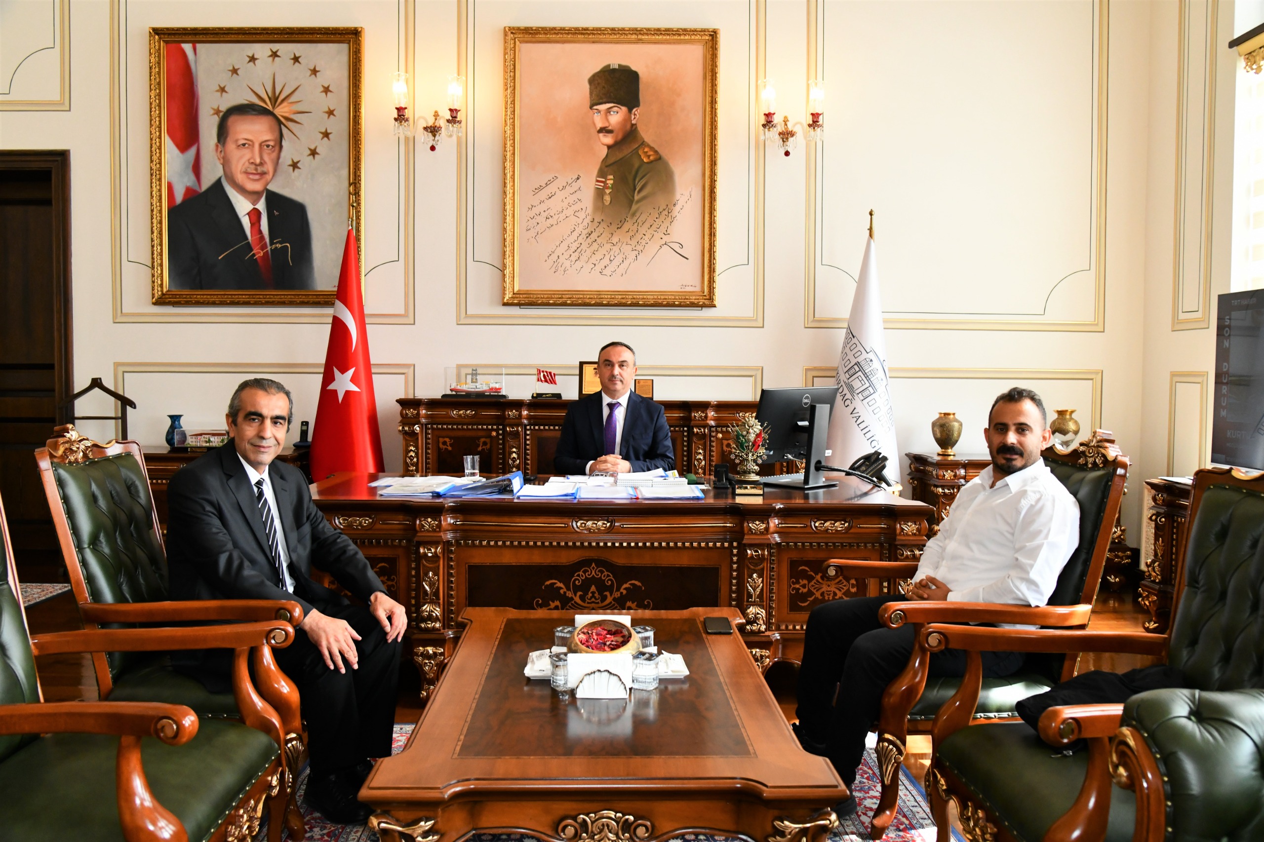 İhlas Haber Ajansı Tekirdağ Temsilcisi Akçatepe’den Vali Soytürk’e Ziyaret