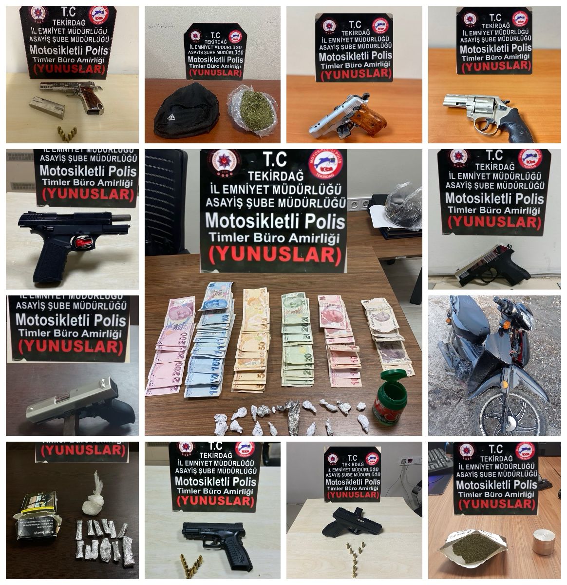 28 adet Ruhsatsız Tabanca ve  186 Adet Fişek