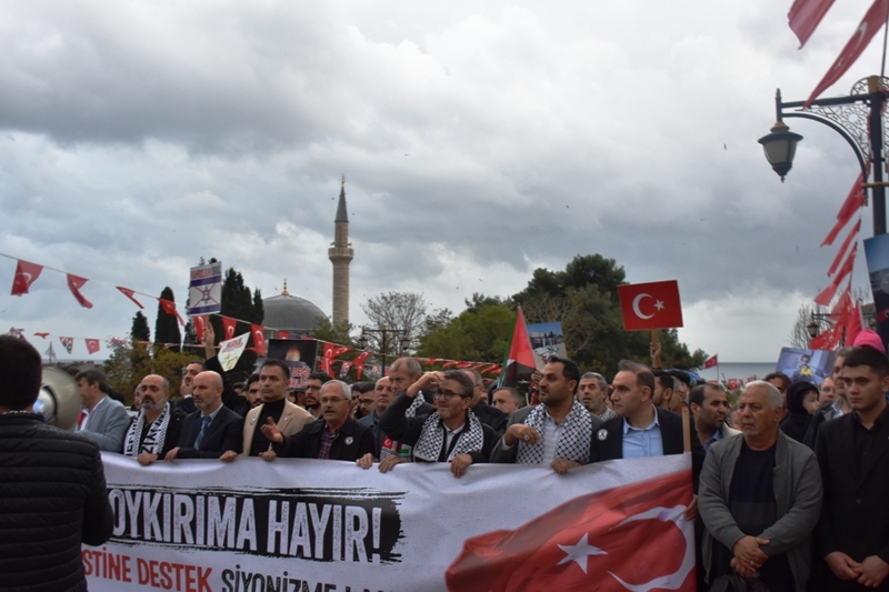 Tekirdağ’da Filistin’e destek yürüyüşü