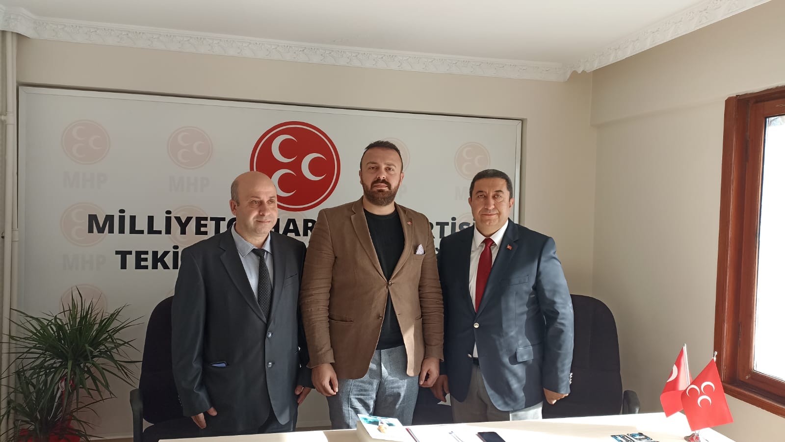 İlk ziyaret MHP Tekirdağ İl Başkanlığına