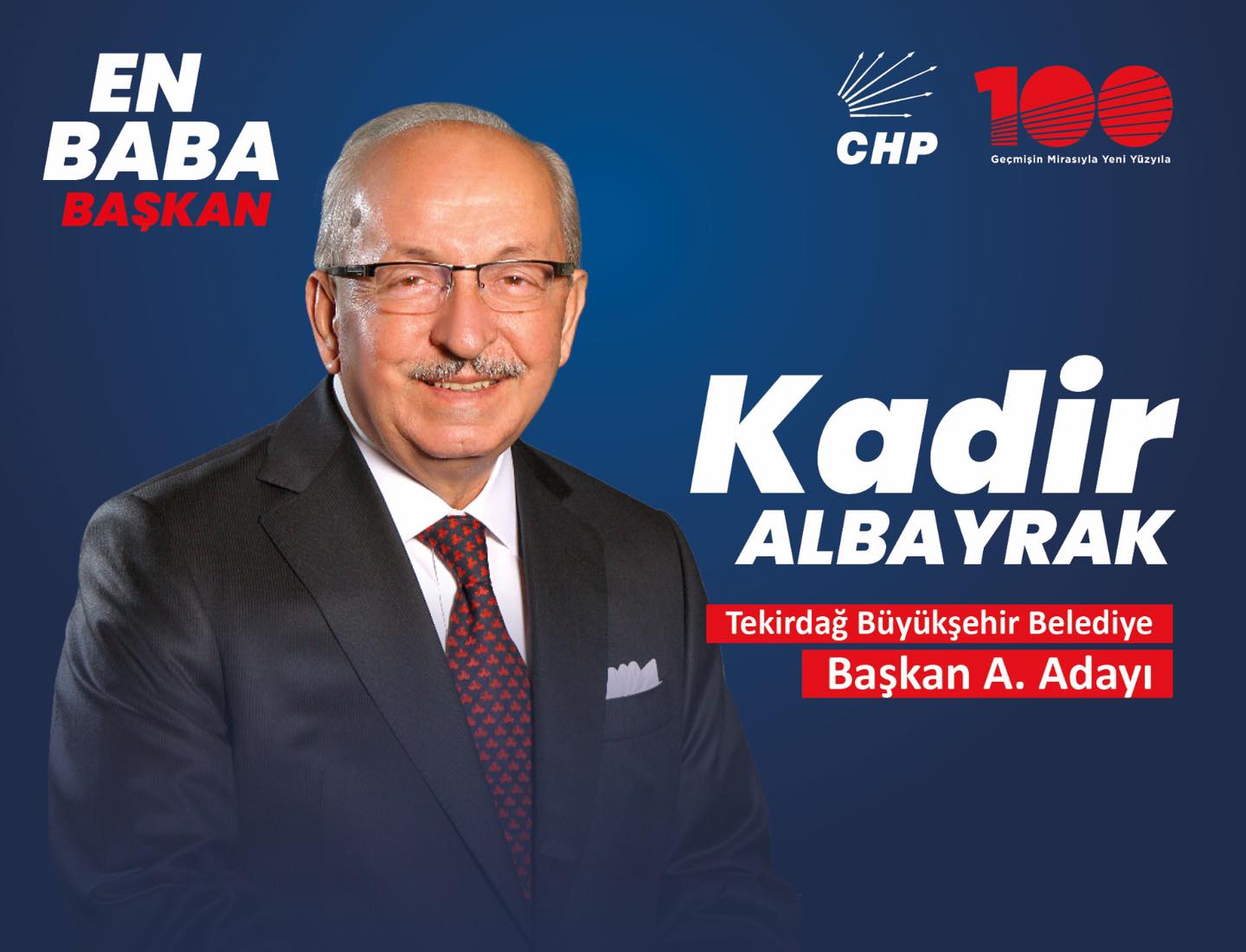 TEKİRDAĞ BÜYÜKŞEHİR BELEDİYE BAŞKANI KADİR ALBAYRAK,  ADAY ADAYLIĞINI AÇIKLADI