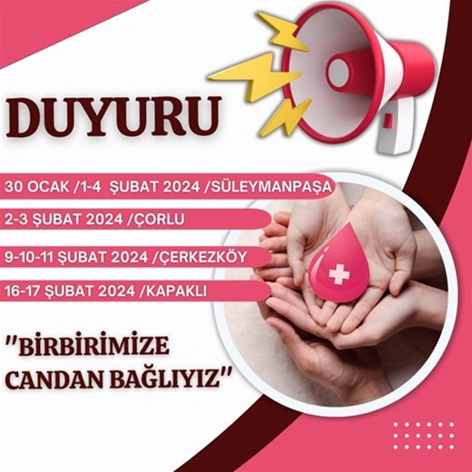 ”BİRBİRİMİZE CANDAN BAĞLIYIZ” KAN BAĞIŞI KAMPANYASI…