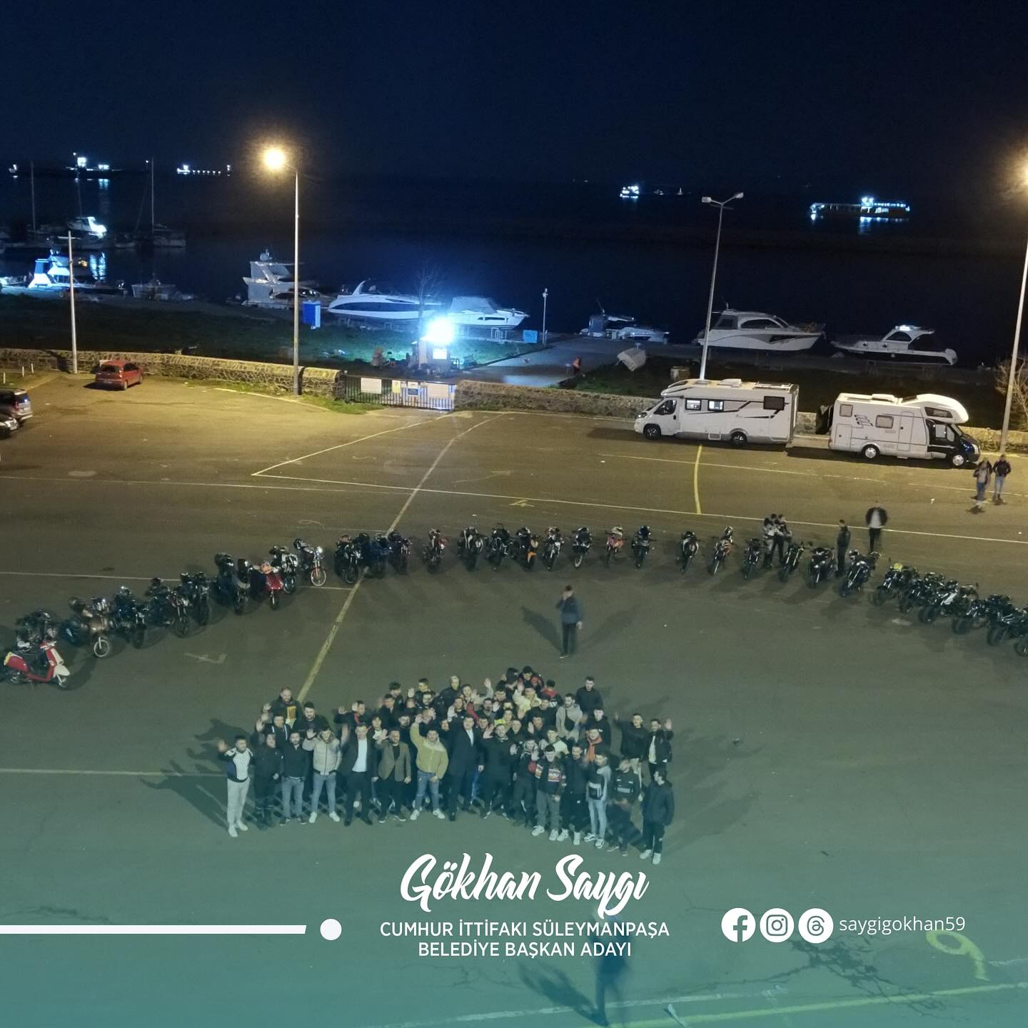 Başkan Gökhan Saygı Motosiklet kullanıcıları ile bir araya geldi