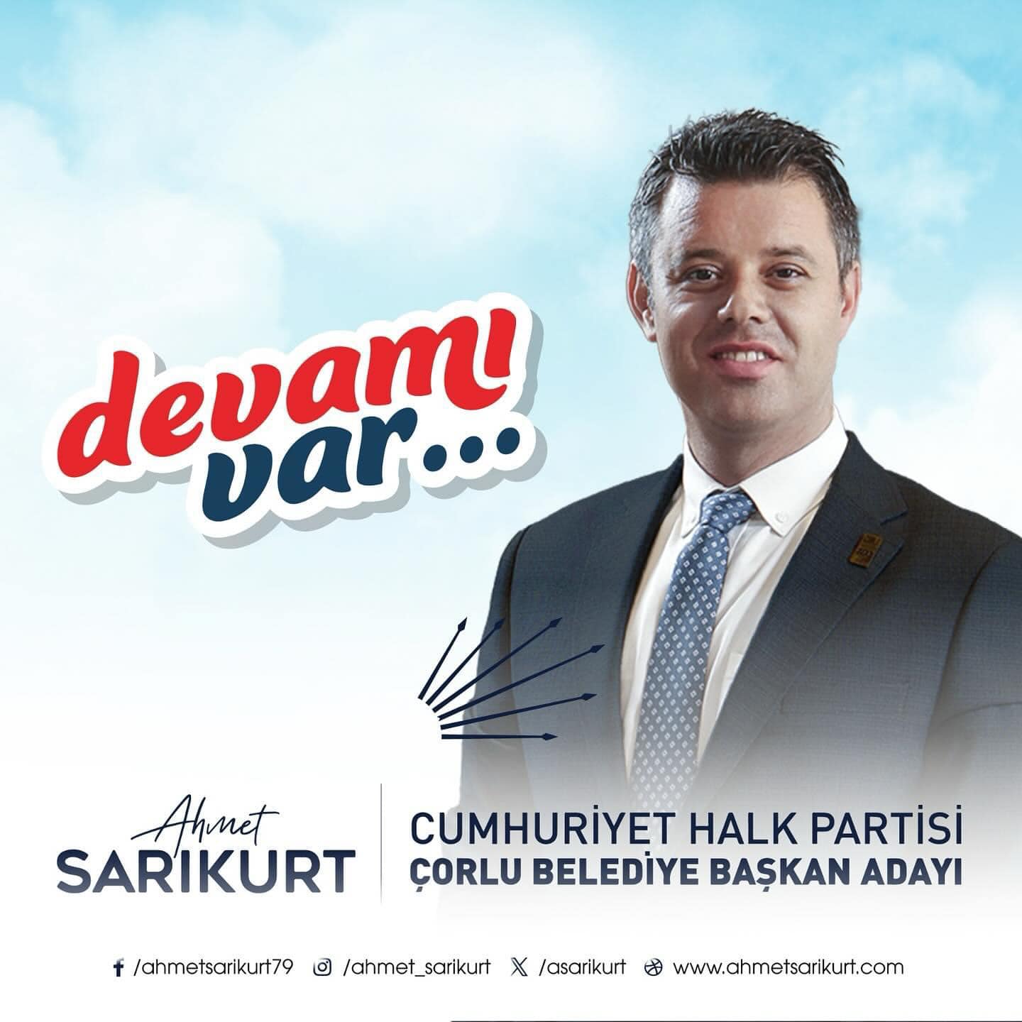 CHP ÇORLU ADAYI AHMET SARIKURT OLDU