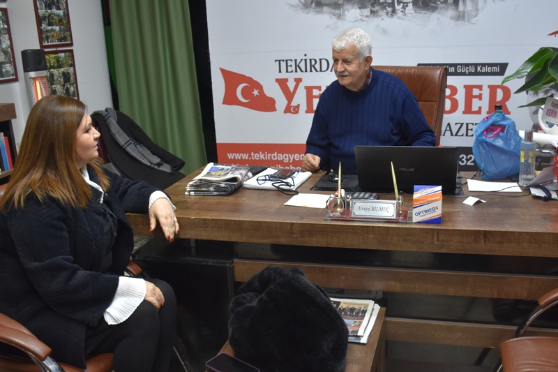 İYİ PARTİ TEKİRDAĞ M.VEKİLİ HAMŞİOĞLU’NDAN ERSİN BİLMEÇ’E ZİYARET