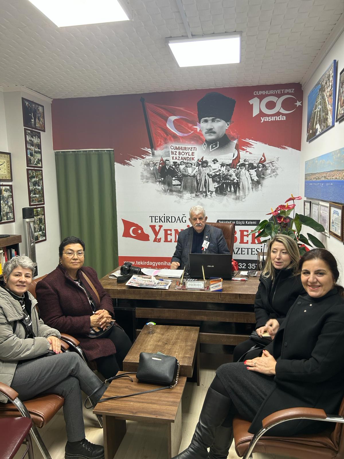 Hürriyet mahallesi muhtar adayı Bahanur Aydın dan Gazetemize Ziyaret