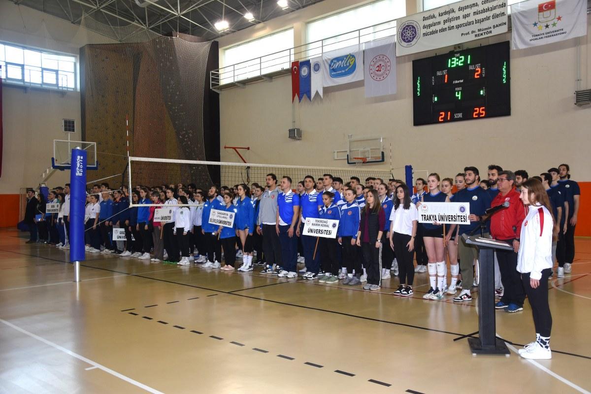 Bölgesel Lig Voleybol Müsabakaları Tekirdağ NKÜ’de Başladı