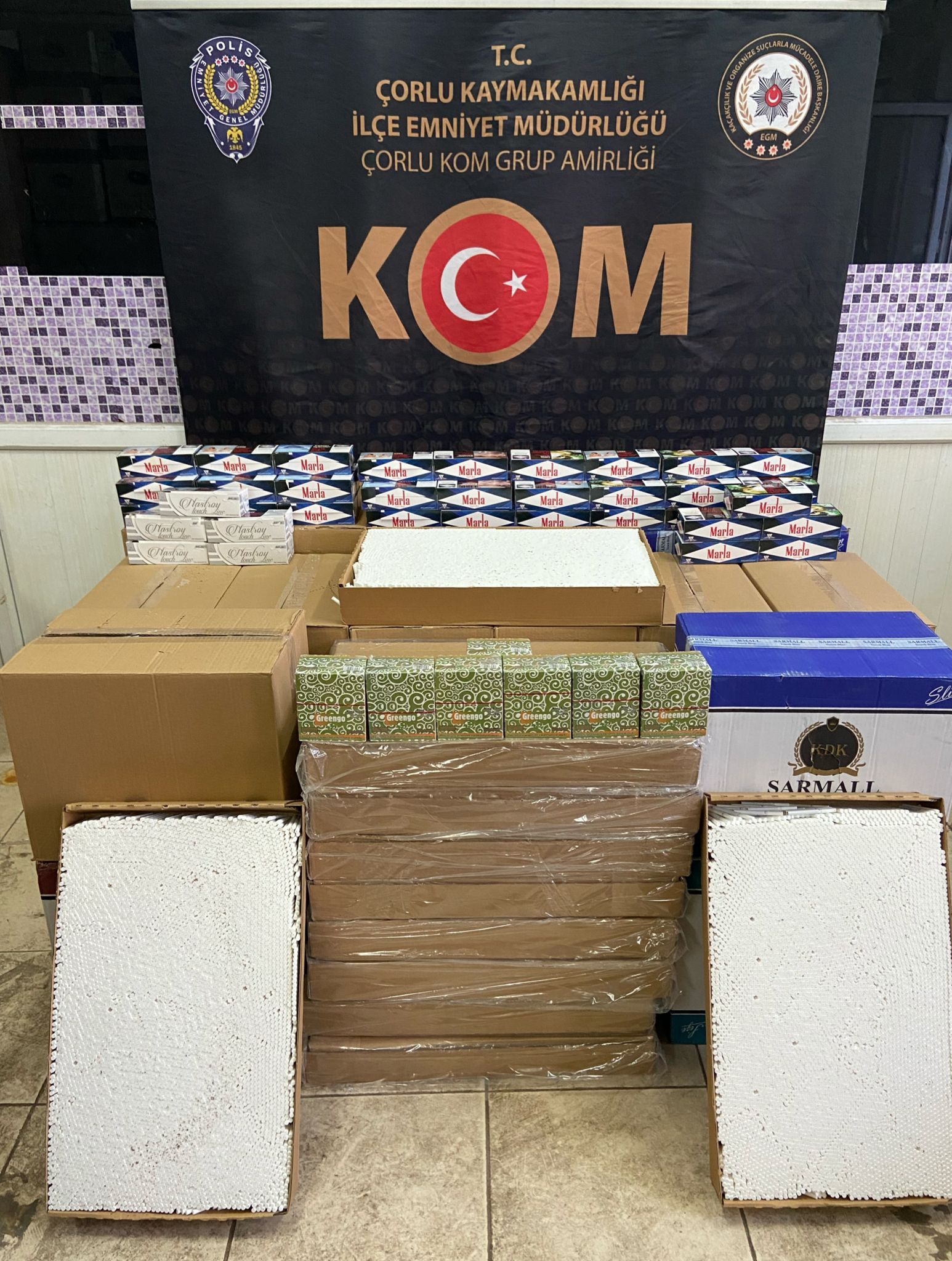 50 adet Kesilmiş TAPDK Bandrolü ele geçirildi